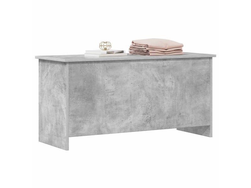  Coffre de rangement avec stockage gris béton 100x40x50 cm  - Conforama C