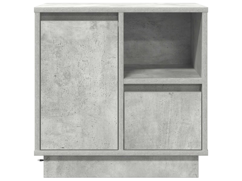  Table de chevet - cabinet de chevet - table de nuit 2 pc gris béton 50 x 34,5 x 50 cm.  - Conforama C