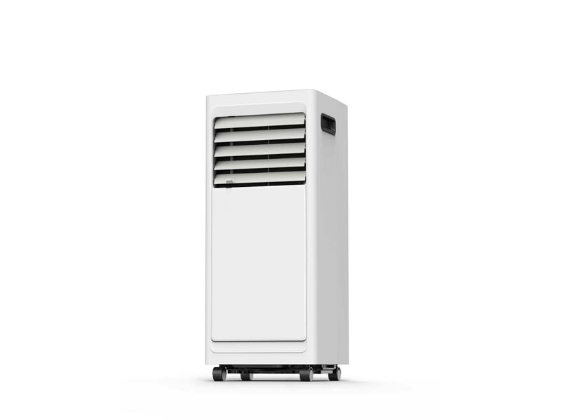 Climatiseur mobile monobloc 3 en 1 froid 9000btuh 16-30°c 24h programmateur télécommande à travers mur 57db - Conforama A