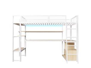 Lit simple 140x200 cm    coloris blanc