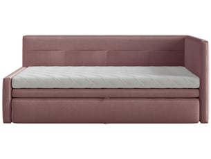 Lit simple 90x200 cm SELSEY Nesmi coloris rose