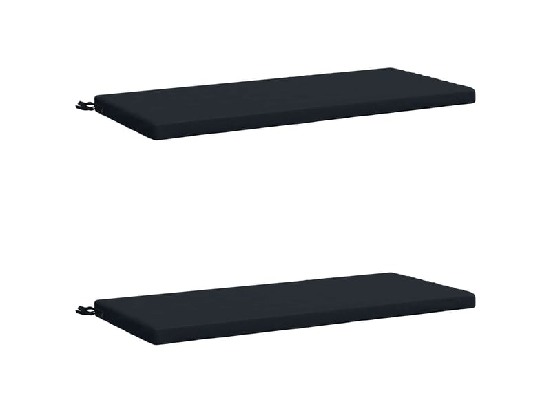  Lot de 2 coussins de banc, coussins d'assise soest 100 % polyester bleu foncé cf57124  - Conforama A