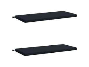 Lot de 2 coussins de banc, coussins d'assise soest 100 % polyester bleu foncé cf57124