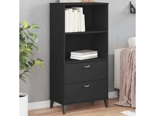 Bibliotheque coloris  noir  <strong></strong> <strong></strong> - 60 cm x 123 cm