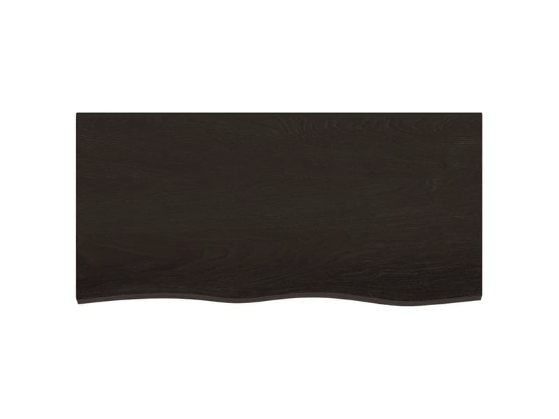  Comptoir de salle de bain, plan de travail marron foncé bois massif traité cf65867  - Conforama D