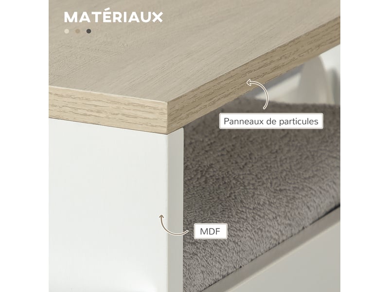  Chariot de rangement à 3 niveaux chariot de stockage étagère sur roulettes pour cuisine étroite salle de bain buanderie bureau avec poignée - blanc 48 x 15 x 80 cm  - Conforama R