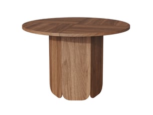 Table à manger ronde ø 120 cm, teinte noyer