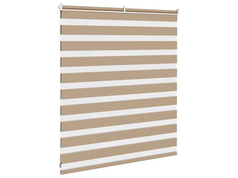  Store zèbre, store de fenêtre marron sable largeur du tissu 130,9 cm polyester cf48774  - Conforama D