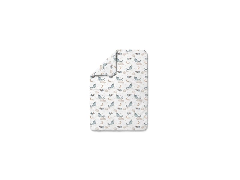  Couette bébé 135 × 100 cm - motif baleine, blanc waldin DUVET-WHALE-WHITE-L - Conforama A