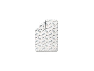 Couette bébé 135 × 100 cm - motif baleine, blanc waldin