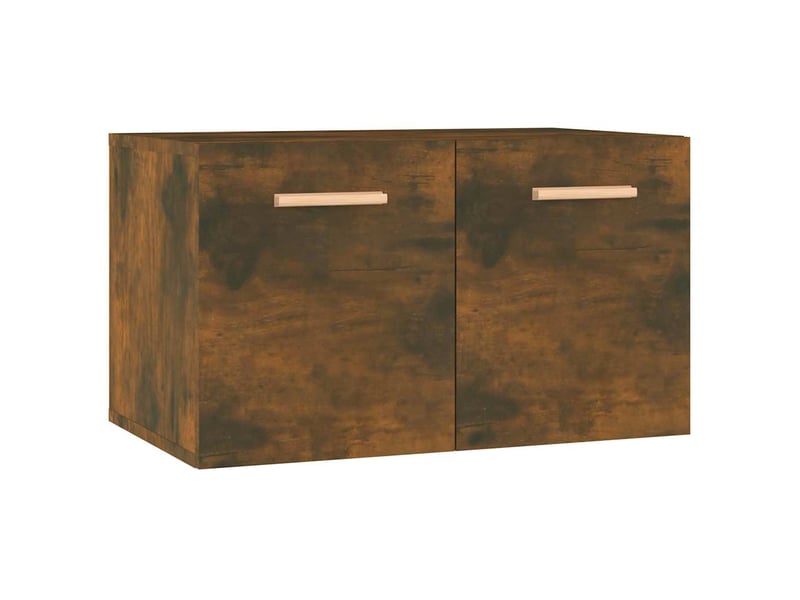  Armoire murale salon chêne fumé 60x36,5x35cm bois d'ingénierie shl8508  - Conforama A