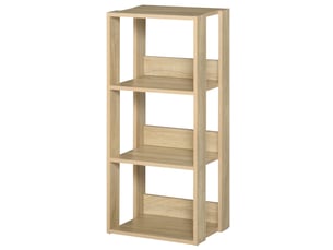 Bibliothèque murale en bois à 3 étagères, stable grâce à ses pieds antidérapants, 40 x 29,2 x 87,9 cm