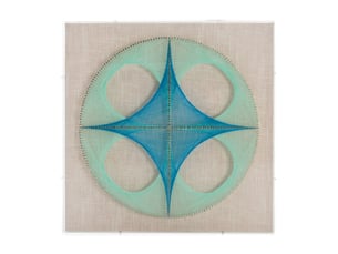Tableau fils tendus happiness 45x45cm multicolore