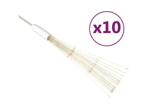 Feux d'artifice de noël d'extérieur 10 pcs blanc 20 cm 1400 led