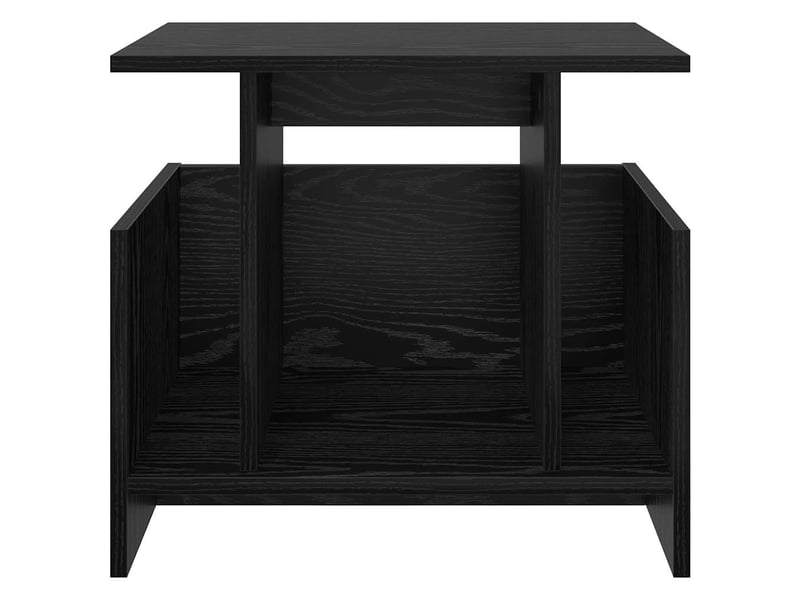  Meuble tv - banc tv - meuble de rangement 50 x 35 x 45 cm chêne noir bois d'ingénierie  - Conforama E
