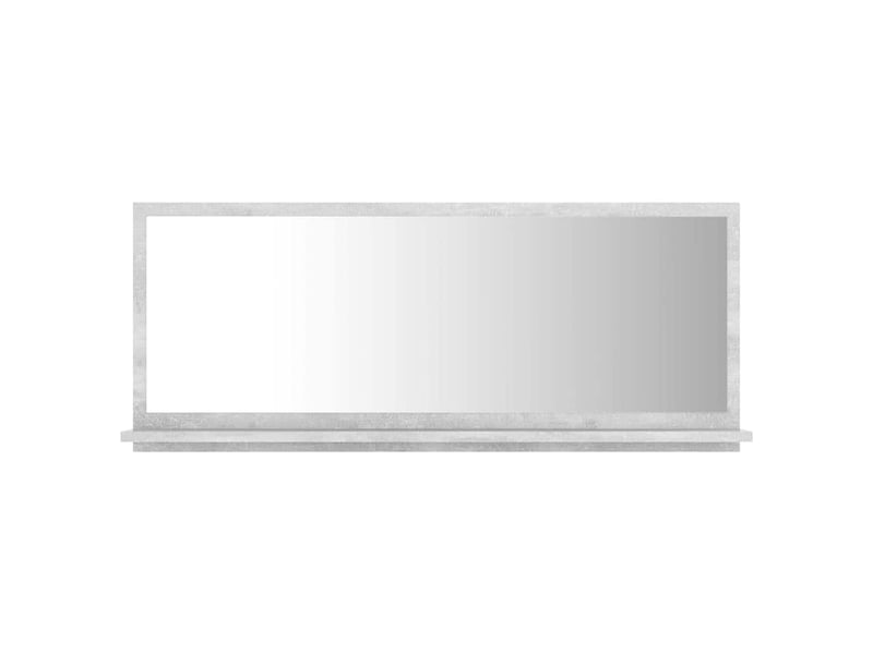  Miroir de salle de bain, miroir de toilette gris béton 90x10,5x37 cm aggloméré cf62548  - Conforama A
