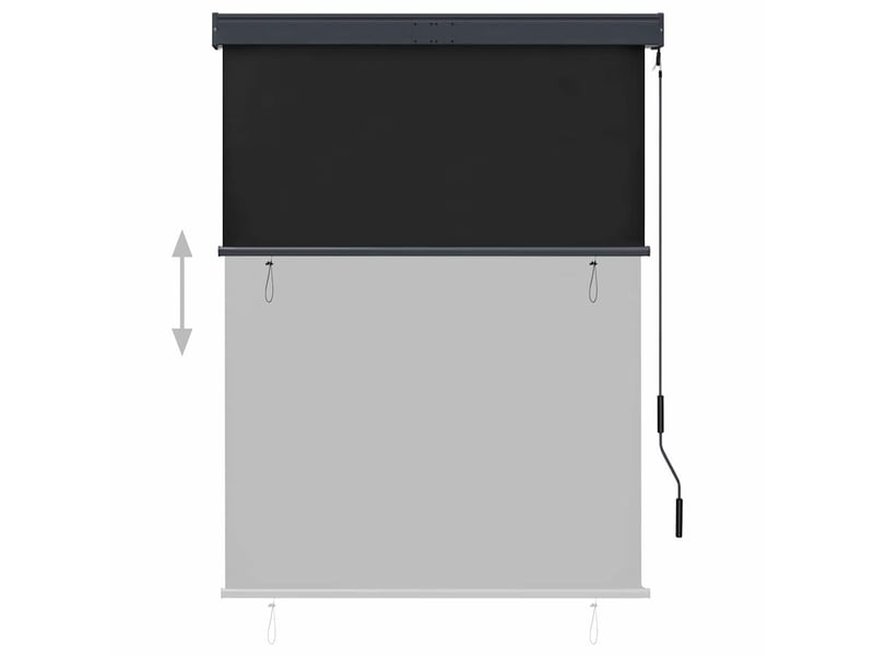  Store enrouleur, store roulant d'extérieur 120 x 250 cm anthracite cf47302  - Conforama D
