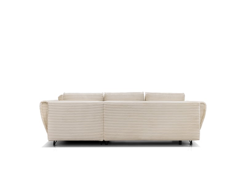  Canapé taormina - velours côt. Beige - angle g - convert. - 4 pl 3CA59.AM.4AC.G.02 - Conforama E