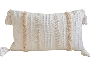Housses de coussin décoratives modernes, géométriques et simples, en tricot, beiges, pour canapé et salon, 50 x 30 cm