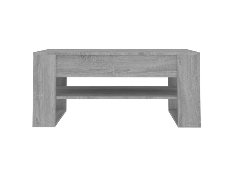  Table basse rectangulaire | table de salon sonoma gris 102x55x45 cm bois d'ingénierie  - Conforama C