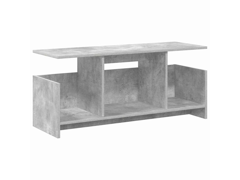  Meuble tv - banc tv - meuble de rangement 102 x 35 x 45 cm gris béton bois d'ingénierie  - Conforama A