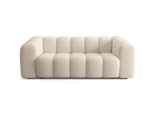 Canapé droit convertible HOMIFAB Belleville 3 places Tissu beige