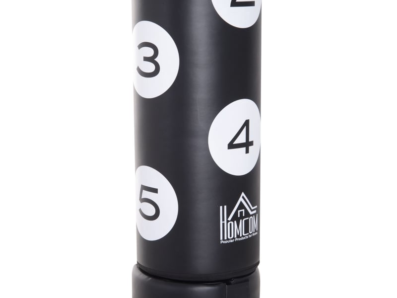 Sac de frappe sur pied 70 x 70 x 176 cm – noir – base à lester, système flex et cibles numérotées - Conforama C