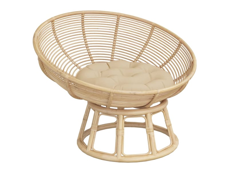  Coussin rond, coussin d'assise beige ø 60 x11 cm tissu oxford cf56603  - Conforama C