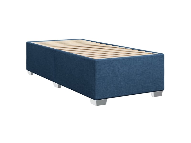  Lit simple- lit adulte -  cadre de lit sans matelas bleu 90x190 cm tissu  - Conforama B