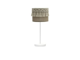 Lampe à poser fabrilamp ekaterina toile de jute 1 x e14 43 x 17 x 17 cm