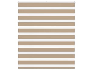 Store zèbre, store de fenêtre marron sable largeur du tissu 125,9 cm polyester cf48767