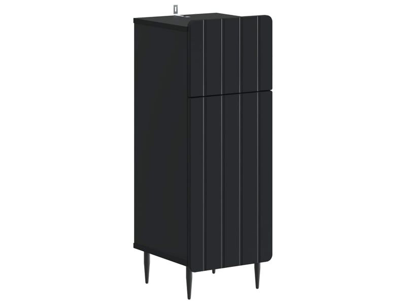 Ensemble de 2 meubles de salle de bain zwolle noir cf63242 - Conforama D