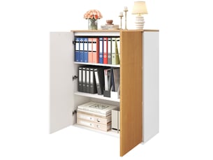 Bibliotheque coloris bicolore 2 étagère(s) DESVIAE - 80 cm x 110 cm