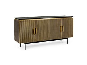 Buffet 4 porte(s)  0 tiroir(s) <strong>JLC KREATION</strong> <strong></strong> - 160 cm coloris doré 