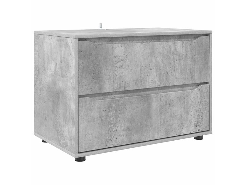 Armoire de rangement, commode de rangement 80 x 48 x 57 cm bois d'ingénierie shl3014  - Conforama A