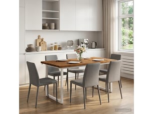 Vidaxl table à manger carrée 160 x 70 x 75 cm bois d'acacia massif