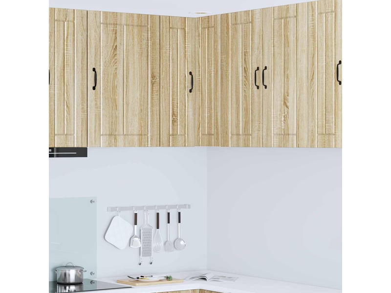  Meuble mural de cuisine, armoire d'angle cuisine lucca chêne sonoma 57x57x80cm  - Conforama B