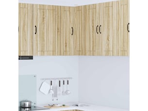Meuble mural de cuisine, armoire d'angle cuisine lucca chêne sonoma 57x57x80cm
