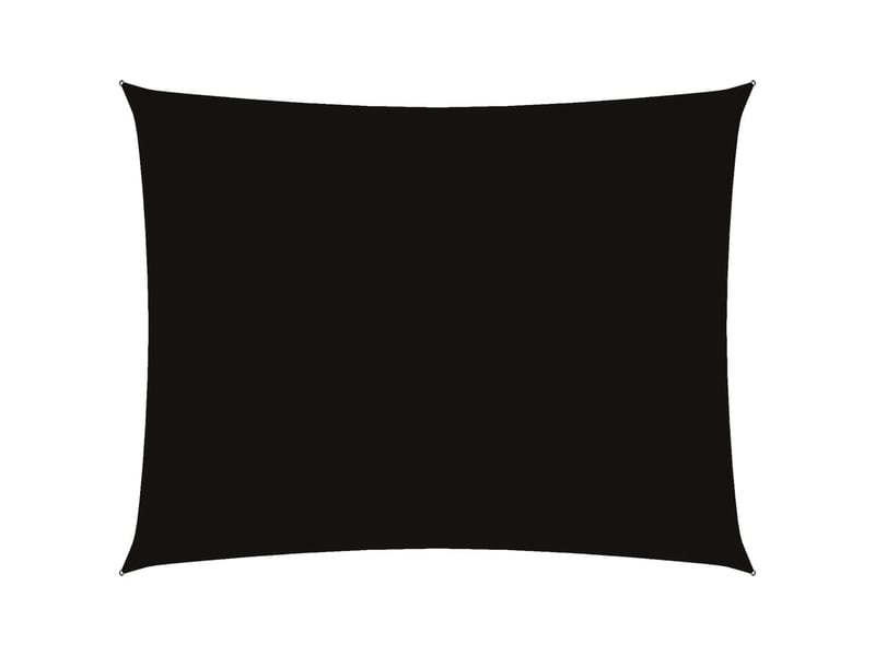  Voile de parasol - voile d'ombrage tissu oxford rectangulaire 6x8 m noir  - Conforama A