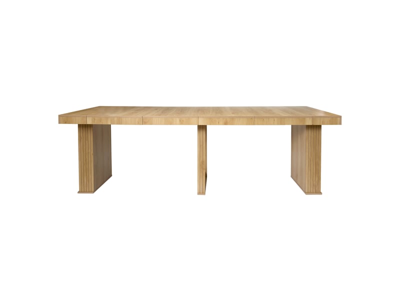  Table extensible - home deco factory - klaus - marron - 47 x 90 cm à 235 cm  - Conforama B