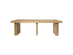 Table extensible - home deco factory - klaus - marron - 47 x 90 cm à 235 cm