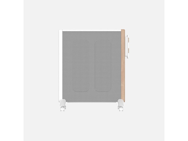  Fabrilamp badin radiateur mica 2000 w 4 éléments blanc et effet bois 283122068 - Conforama E