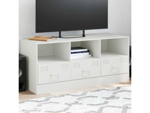 Meuble tv coloris blanc 99 cm <strong></strong>  <strong></strong>