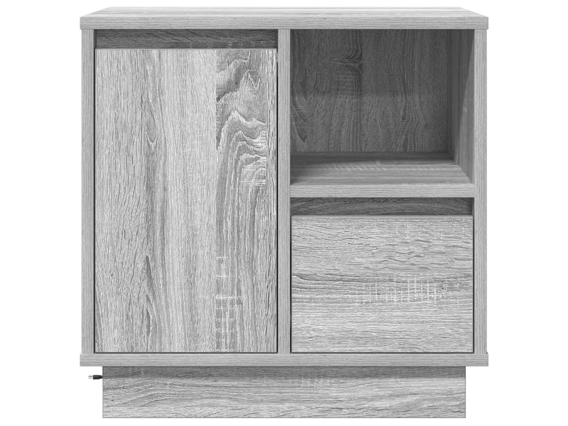  Table de chevet - cabinet de chevet - table de nuit 2 pc gris 50 x 34,5 x 50 cm.  - Conforama C