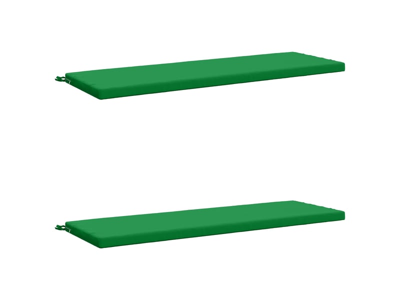Lot de 2 coussins de banc, coussins d'assise soest 100 % polyester vert cf57547 - Conforama A