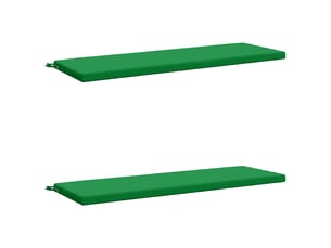 Lot de 2 coussins de banc, coussins d'assise soest 100 % polyester vert cf57547