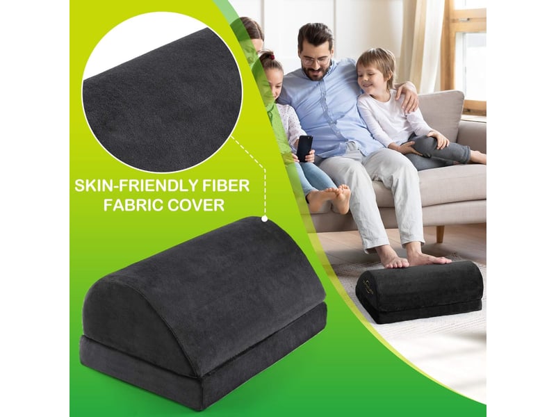 Coussin repose-pieds réglable en coin – 2 hauteurs optionnelles - Conforama C