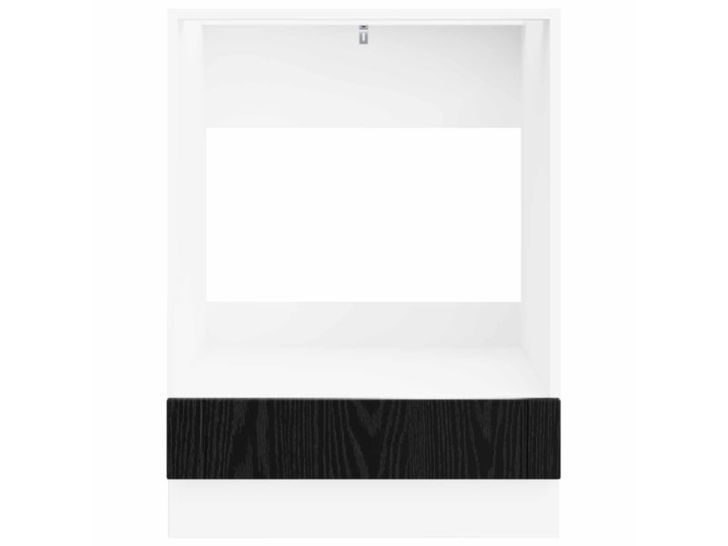  Armoire de cuisine, armoire de four lucca chêne noir 60x46x81,5cm  - Conforama D