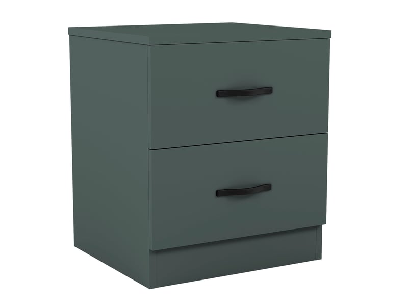  Table de chevet riano, commode de nuit, chambre, rangement, 47x40x36cm, vert, 2 tiroirs 3332037 - Conforama A
