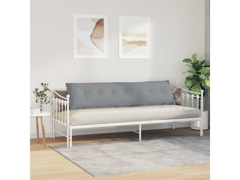  Coussin de dos, coussin de dossier gris clair 200 x 19 x 50 cm tissu cf54664  - Conforama D